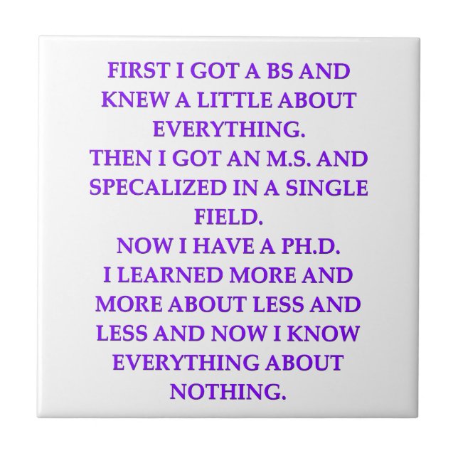 phd-Witz Fliese (Vorderseite)