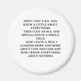 PHD-Witz Magnet
