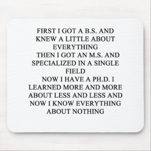 Phd-Witz Mousepad