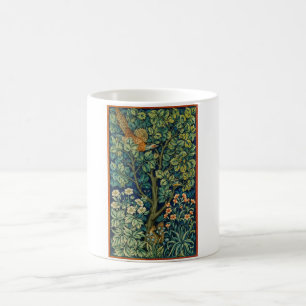 Pheasant Bird in a Tree (von William Morris) Kaffeetasse