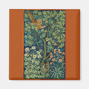 Pheasant Bird in a Tree (von William Morris) Magnet