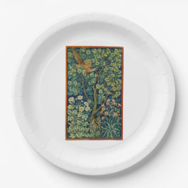 Pheasant Bird in a Tree (von William Morris) Pappteller