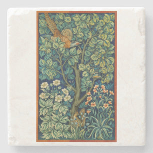Pheasant Bird in a Tree (von William Morris) Steinuntersetzer