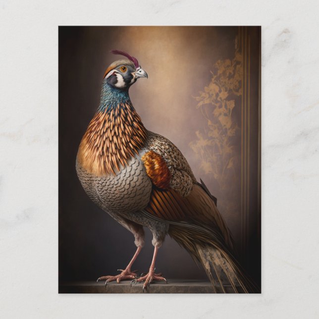 Pheasant Bird Postcard Postkarte (Vorderseite)