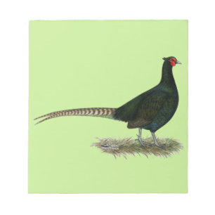 Pheasant Black Rooster Notizblock