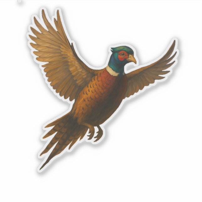 Pheasant Cut-out Sticker (Vorderseite)