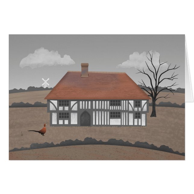 Pheasant Farmhouse Card (Vorderseite (Horizontal))