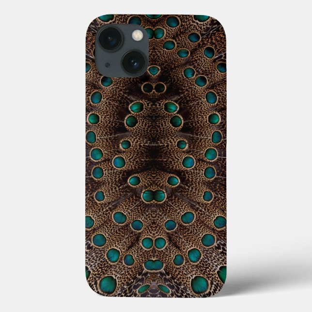 Pheasant Feather Fractal Design Case-Mate iPhone Hülle (Rückseite)