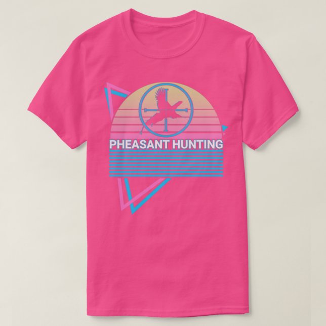 Pheasant Jagd Pheasant Jäger Retro T-Shirt (Design vorne)