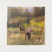Pheasant Jagen mit Pudelzeigen