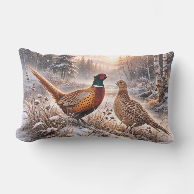 Pheasant  kissen für draußen (Vorderseite)