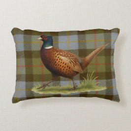 Pheasant on Tartan / Tweed Cushion Home Decor Dekokissen