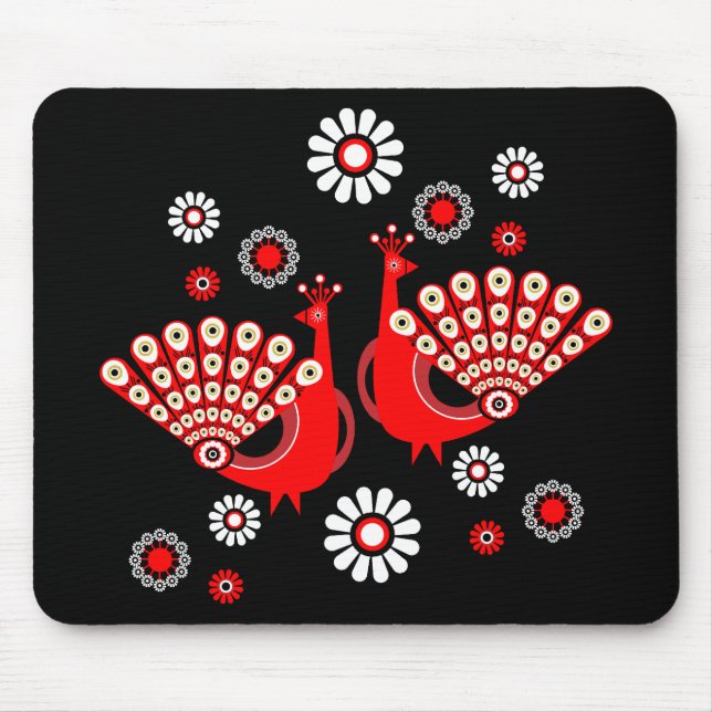 Pheasant Peacock Art Mousepad (Vorne)