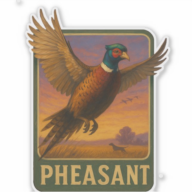 Pheasant Sticker (Vorderseite)