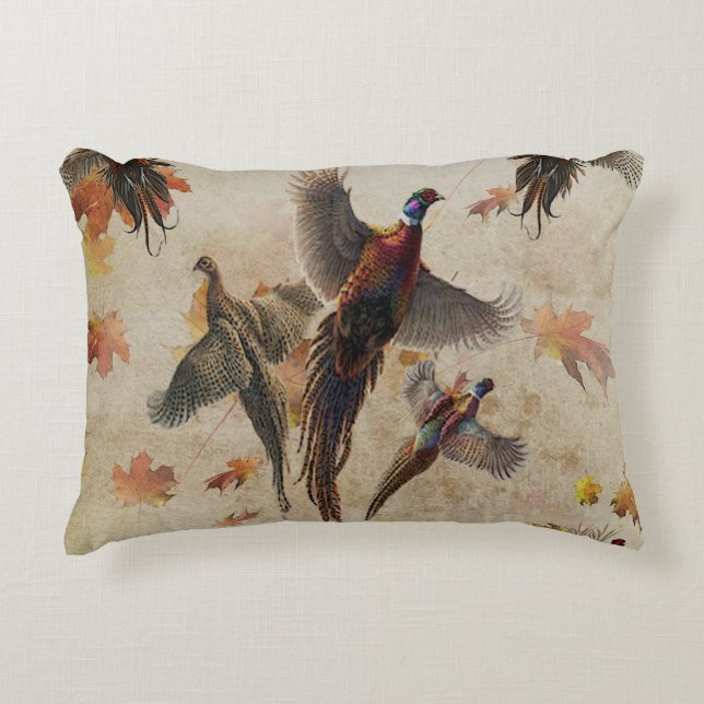 Pheasant tapestyposter Acryltriptych k Dekokissen (Vorderseite)