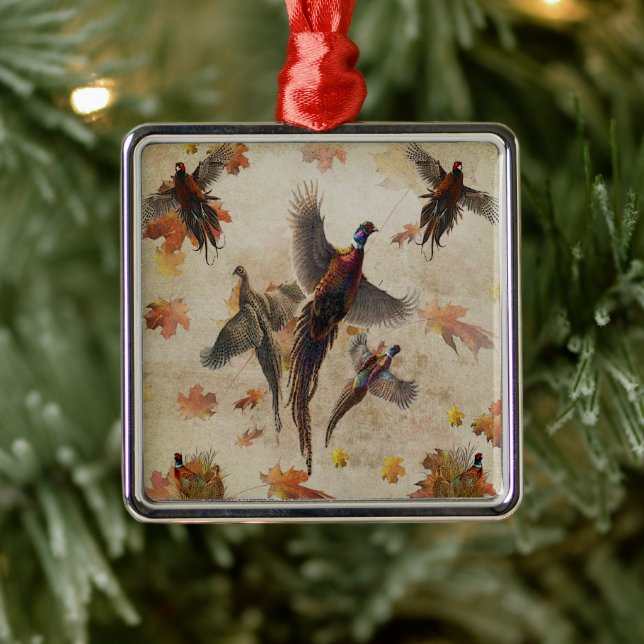 Pheasant tapestyposter Acryltriptych k Ornament Aus Metall (Baum)