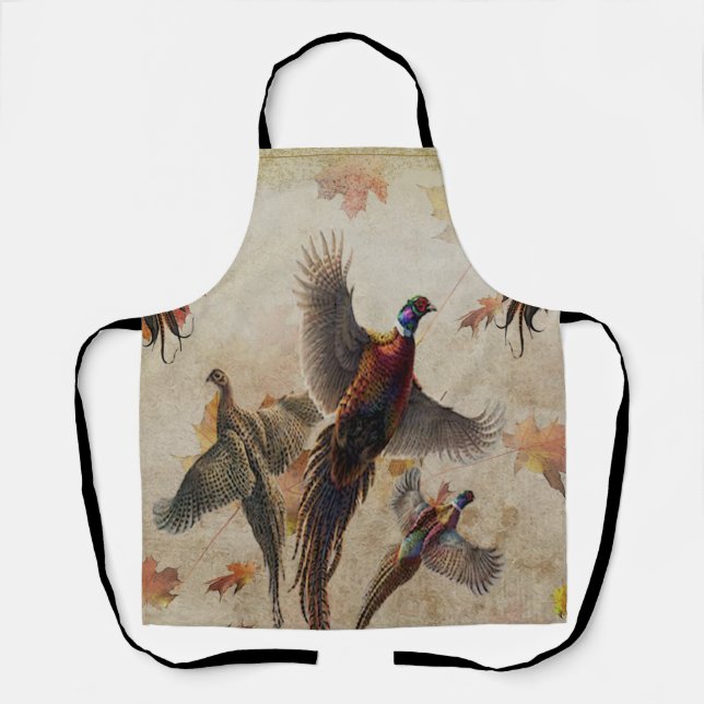 Pheasant tapestyposter Acryltriptych k Schürze (Vorderseite)