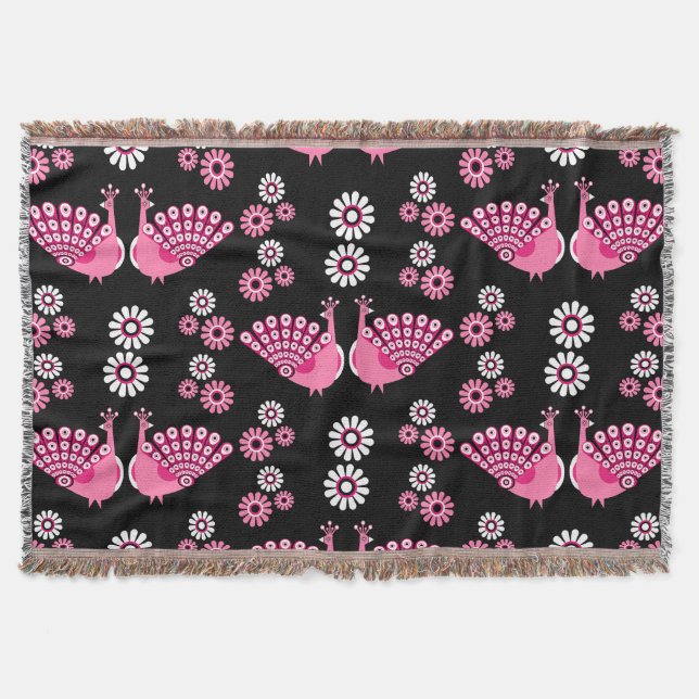 Pheasants Peacock Art Decke (Vorderseite)