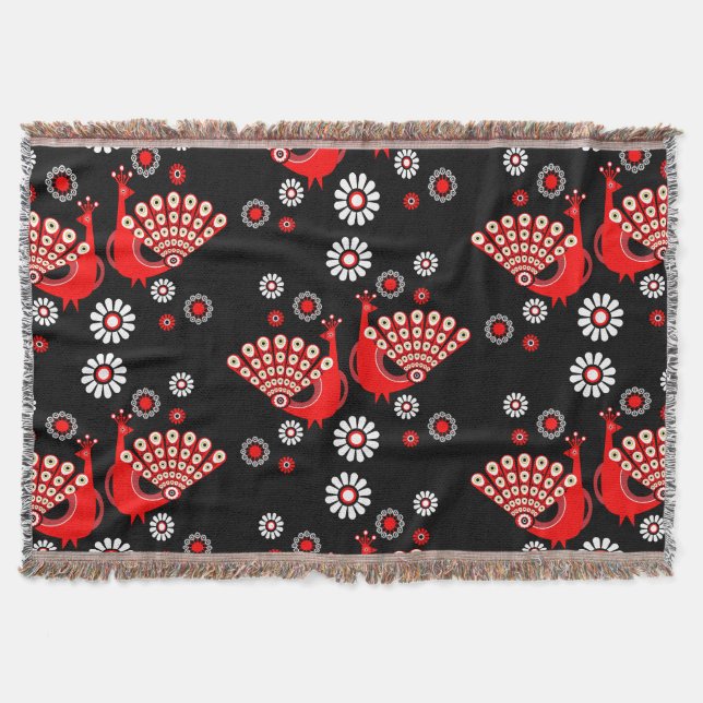 Pheasants Peacock Art Decke (Vorderseite)