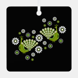 Pheasants Peacock Art Ornament Aus Metall