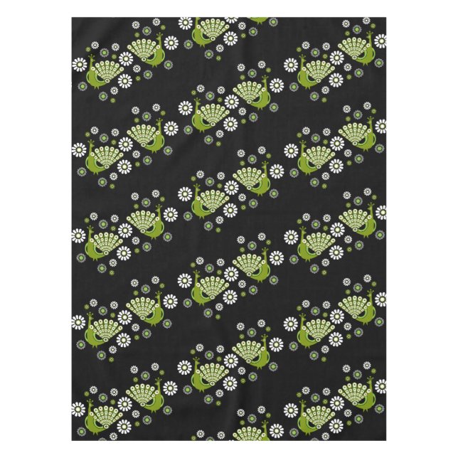 Pheasants Peacock Art Tischdecke (Vorderseite)