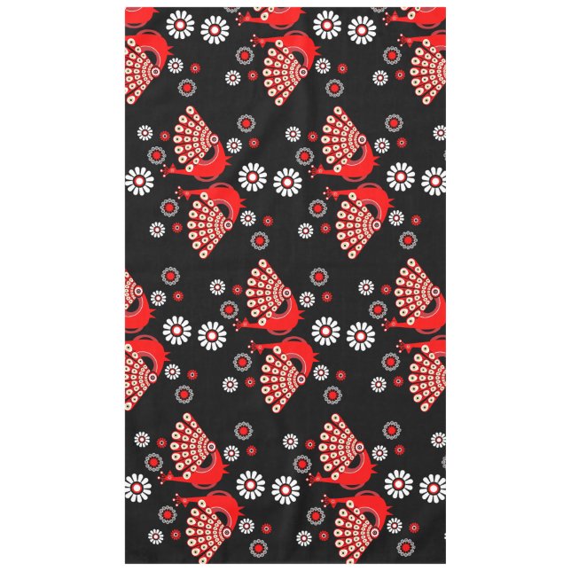 Pheasants Peacock Art Tischdecke (Vorderseite)