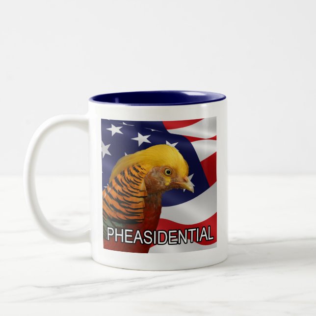 Pheasidential Fasan Zweifarbige Tasse (Links)