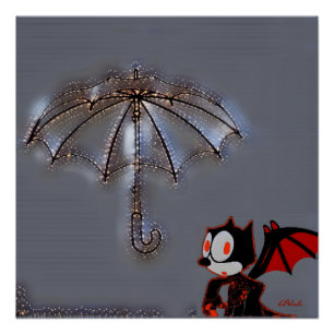 Phelix die Fledermaus und sein magischer Schirm Poster