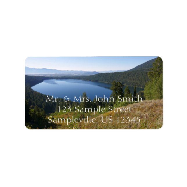 Phelps Lake III at Grand Teton National Park Adressaufkleber (Vorne)