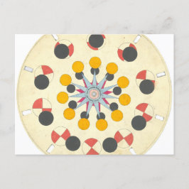 Phenakistiscope Disk Vintag Postcard Postkarte