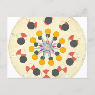 Phenakistiscope Disk Vintag Postcard Postkarte