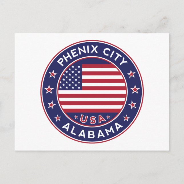 Phenix, Alabama Postkarte (Vorderseite)