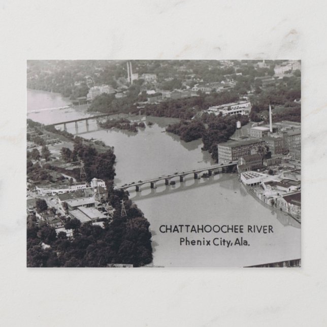 Phenix City Alabama Postkarte (Vorderseite)