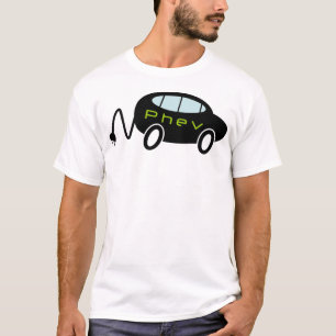 PHEV Auto und Stecker T-Shirt