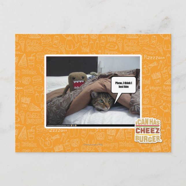 Phew Ich glaube, ich habe ihn verloren Postkarte (Vorderseite)