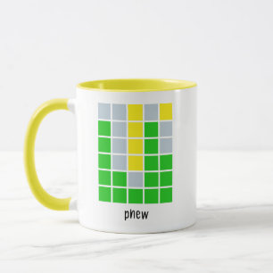 Phew Wordle Geschenk Phew Word, Geburtstagsgeschen Tasse