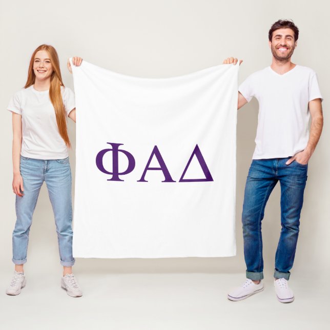 Phi Alpha Delta griechische Buchstaben Fleecedecke (Beispiel)
