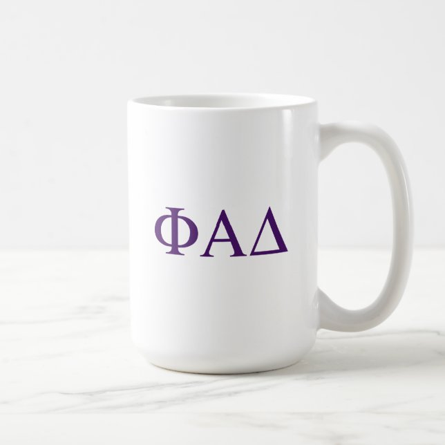Phi Alpha Delta griechische Buchstaben Kaffeetasse (Rechts)