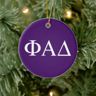 Phi Alpha Delta griechische Buchstaben Keramik Ornament