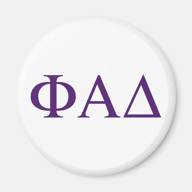 Phi Alpha Delta griechische Buchstaben Magnet (Vorne)