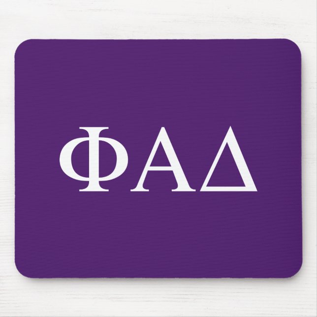 Phi Alpha Delta griechische Buchstaben Mousepad (Vorne)