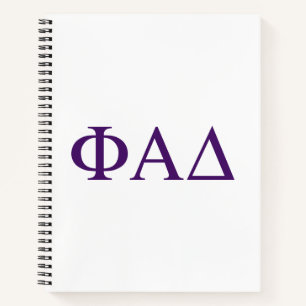 Phi Alpha Delta griechische Buchstaben Notizbuch