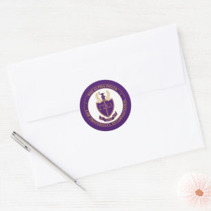 Phi Alpha Delta-Logo Runder Aufkleber