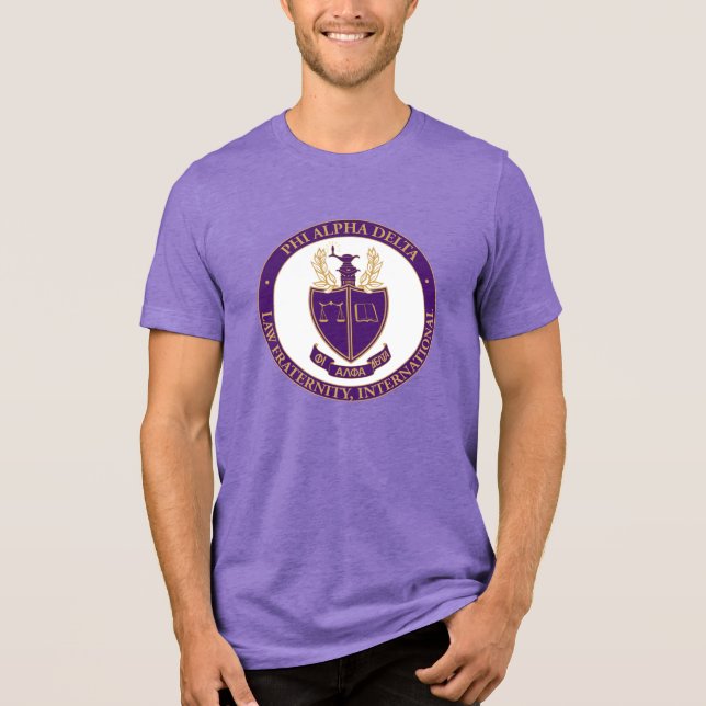 Phi Alpha Delta-Logo Tri-Blend Shirt (Vorderseite)