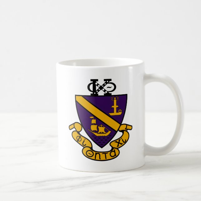 Phi Chi Theta | Farb-Wappen Kaffeetasse (Rechts)