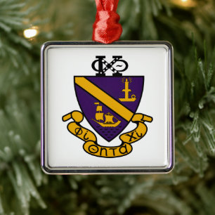 Phi Chi Theta Farb-Wappen Ornament Aus Metall