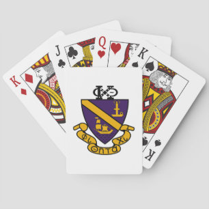 Phi Chi Theta Farb-Wappen Spielkarten