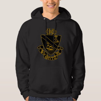 Phi Chi Theta-Wappen | Gold und Schwarz Hoodie