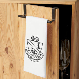 Phi Chi Theta Wappen S/W Geschirrtuch