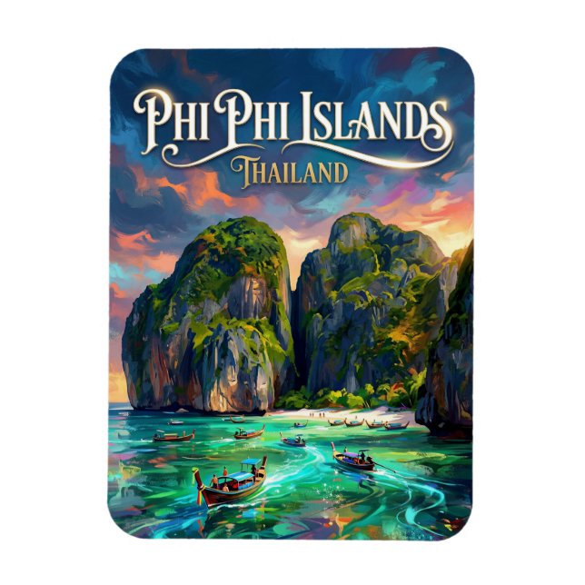 Phi Phi Inseln Thailand Magnet (Vertikal)